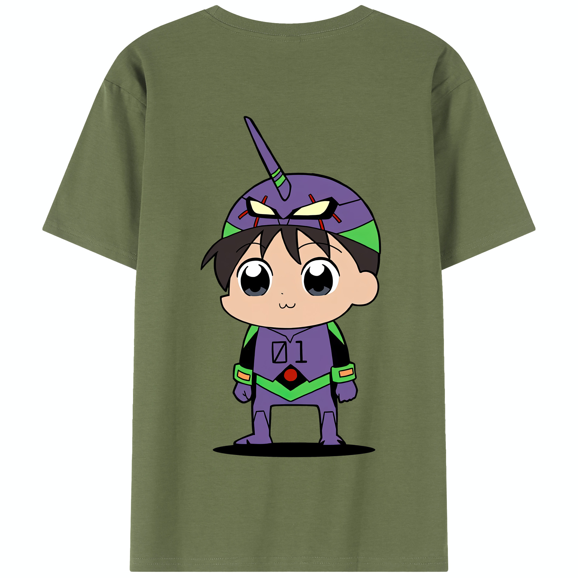 （画像用） EVA 新世紀エヴァンゲリオン 綿100％半袖Tシャツ（背面プリント）